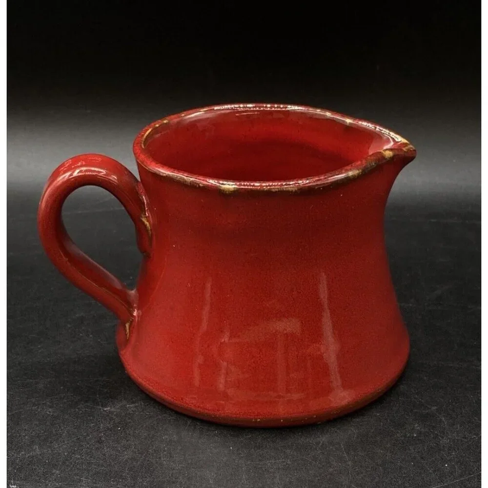 Vietri Red Ceramic Creamer Made In Italy